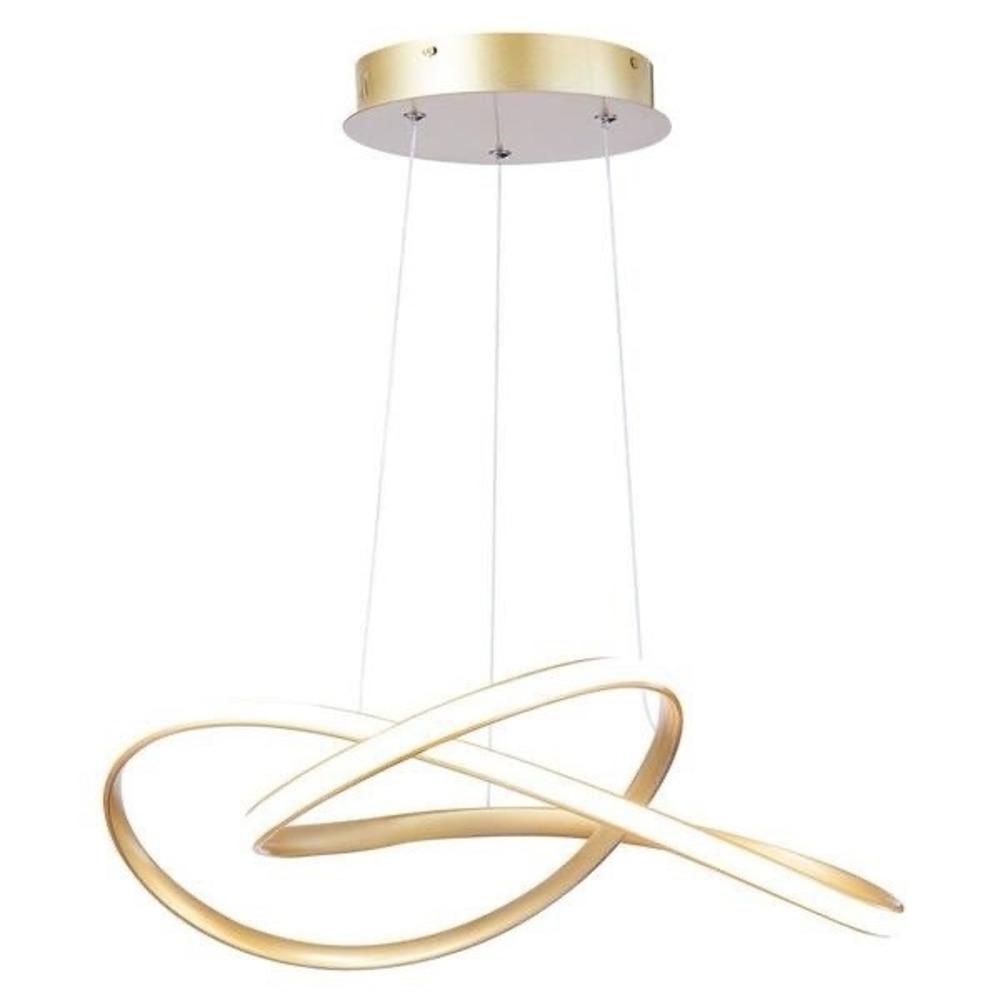 Merra 50-Watt Integrated LED Black Geometric Ring Chandelier with Adjustable NEW